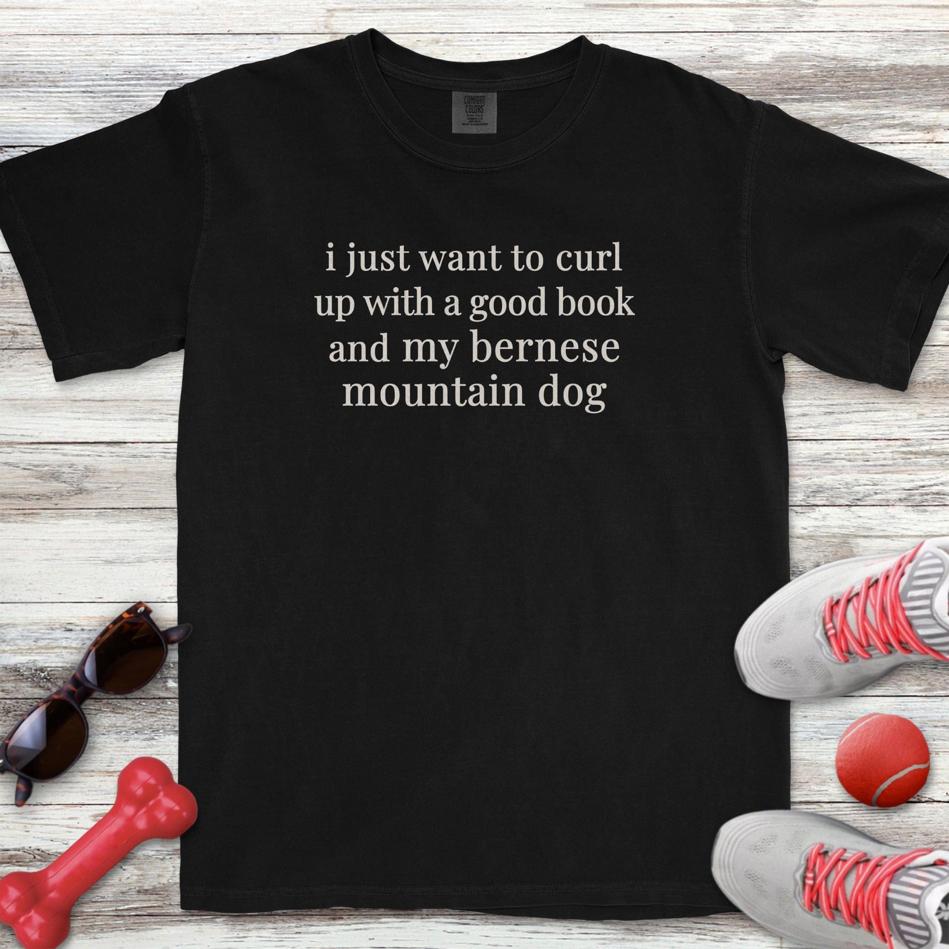 Bernese Mountain Dog Book T-Shirt