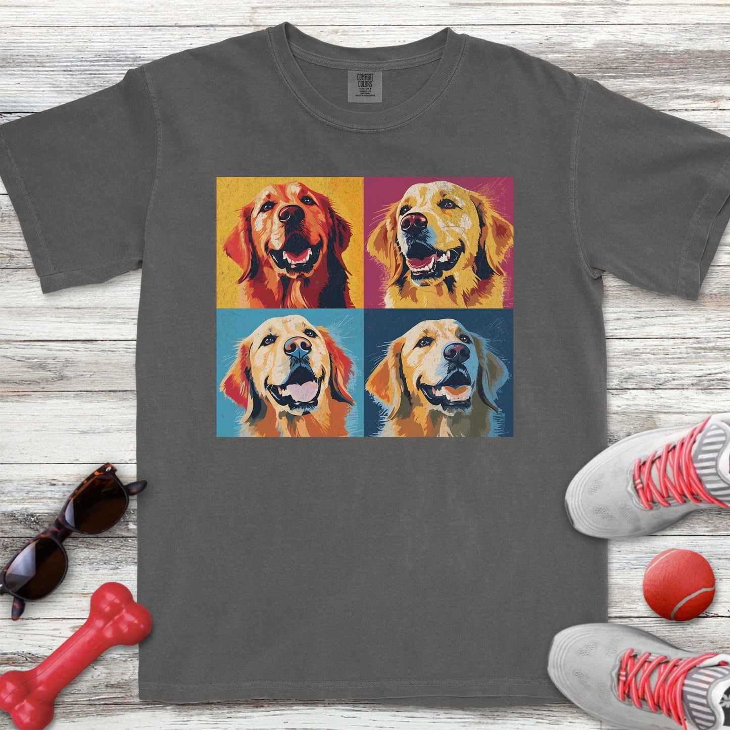 Pop Art Golden Retriever T-Shirt