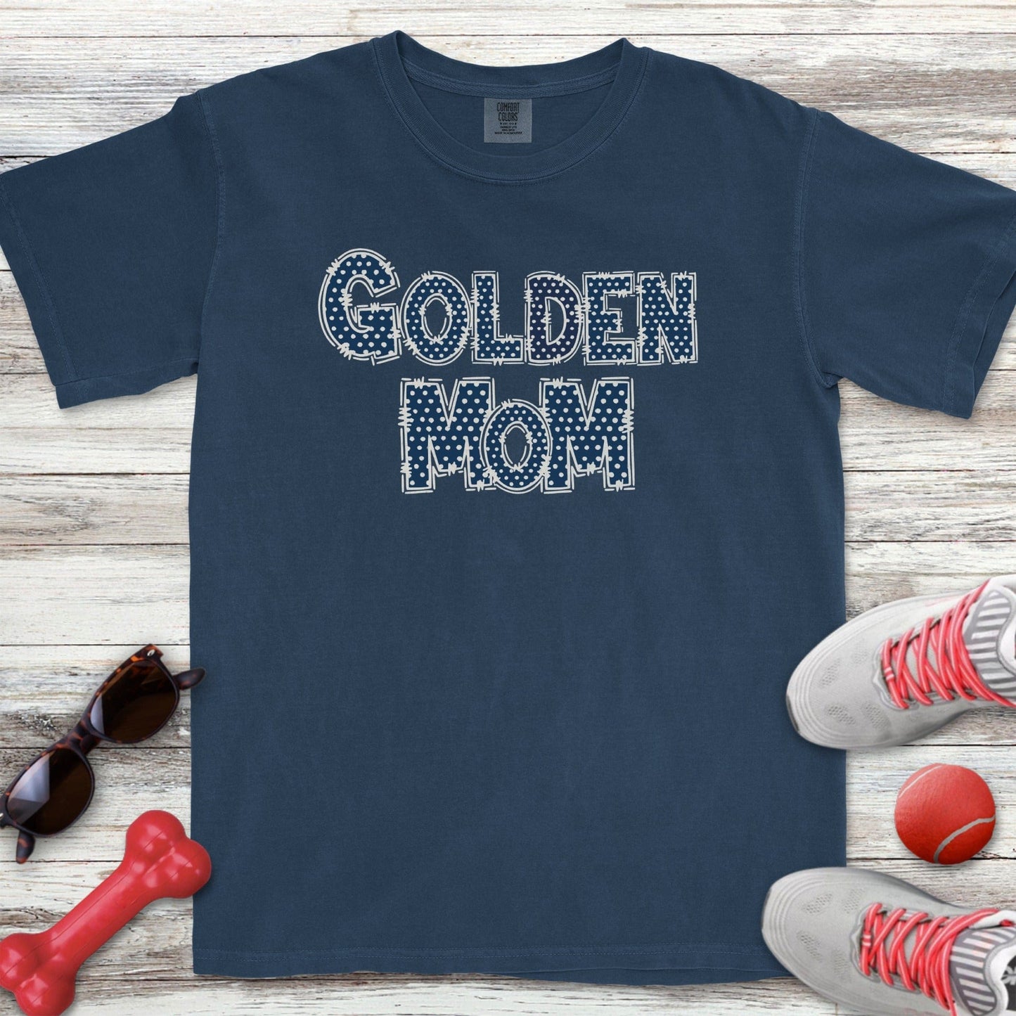 Polka Dot Golden Mom T-Shirt