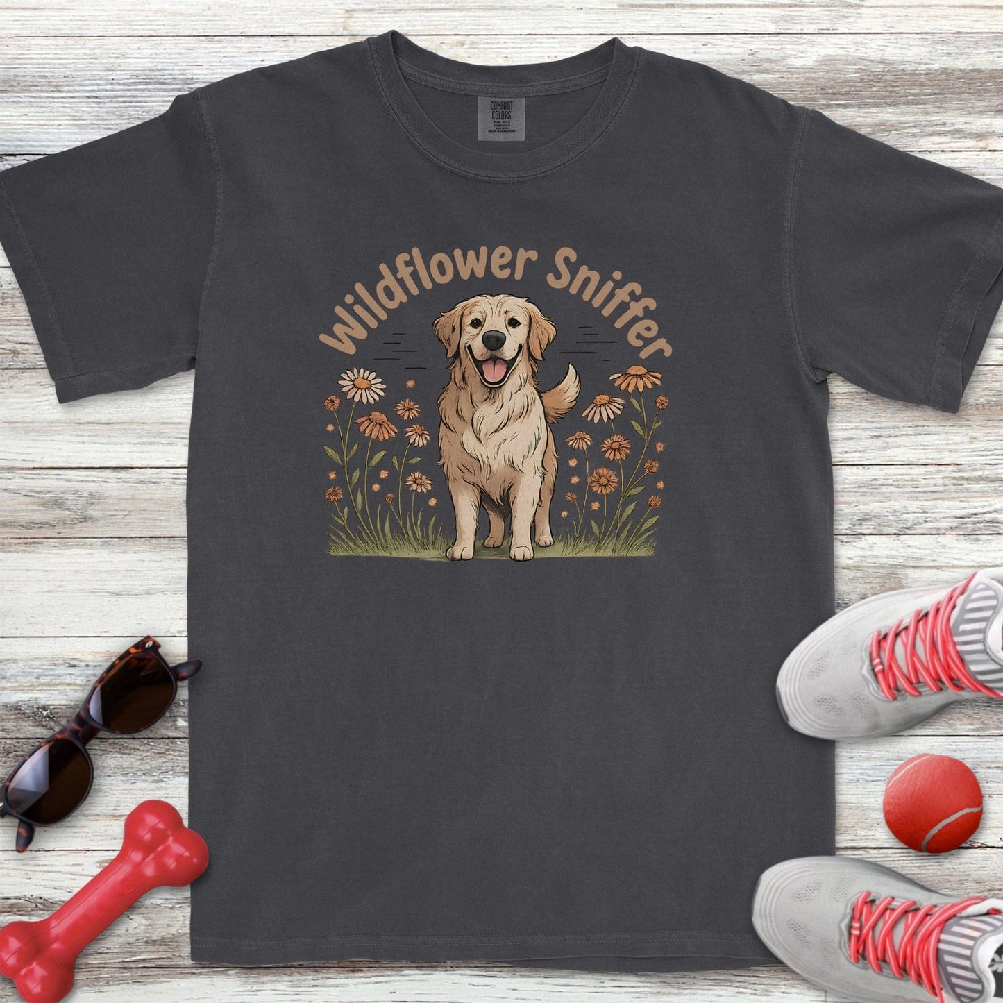 Golden Wildflower Sniffer T-Shirt