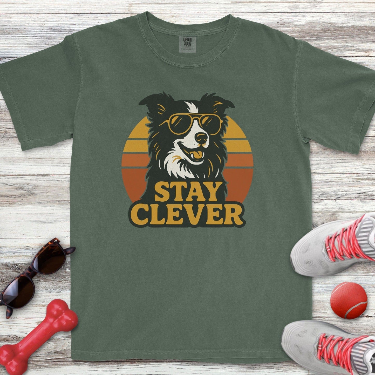 Border Collie Stay Clever T-Shirt