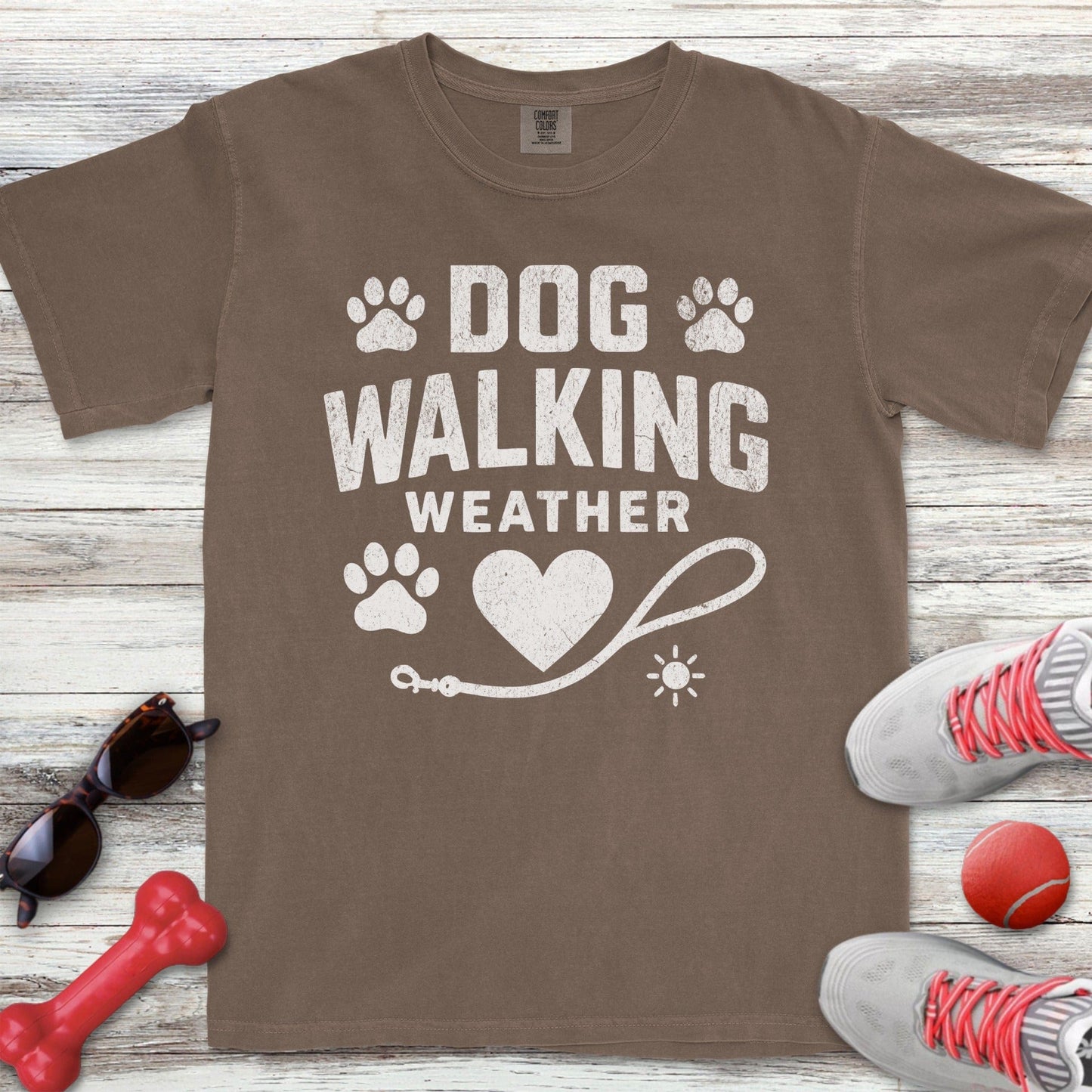 Dog Walking Weather T-Shirt