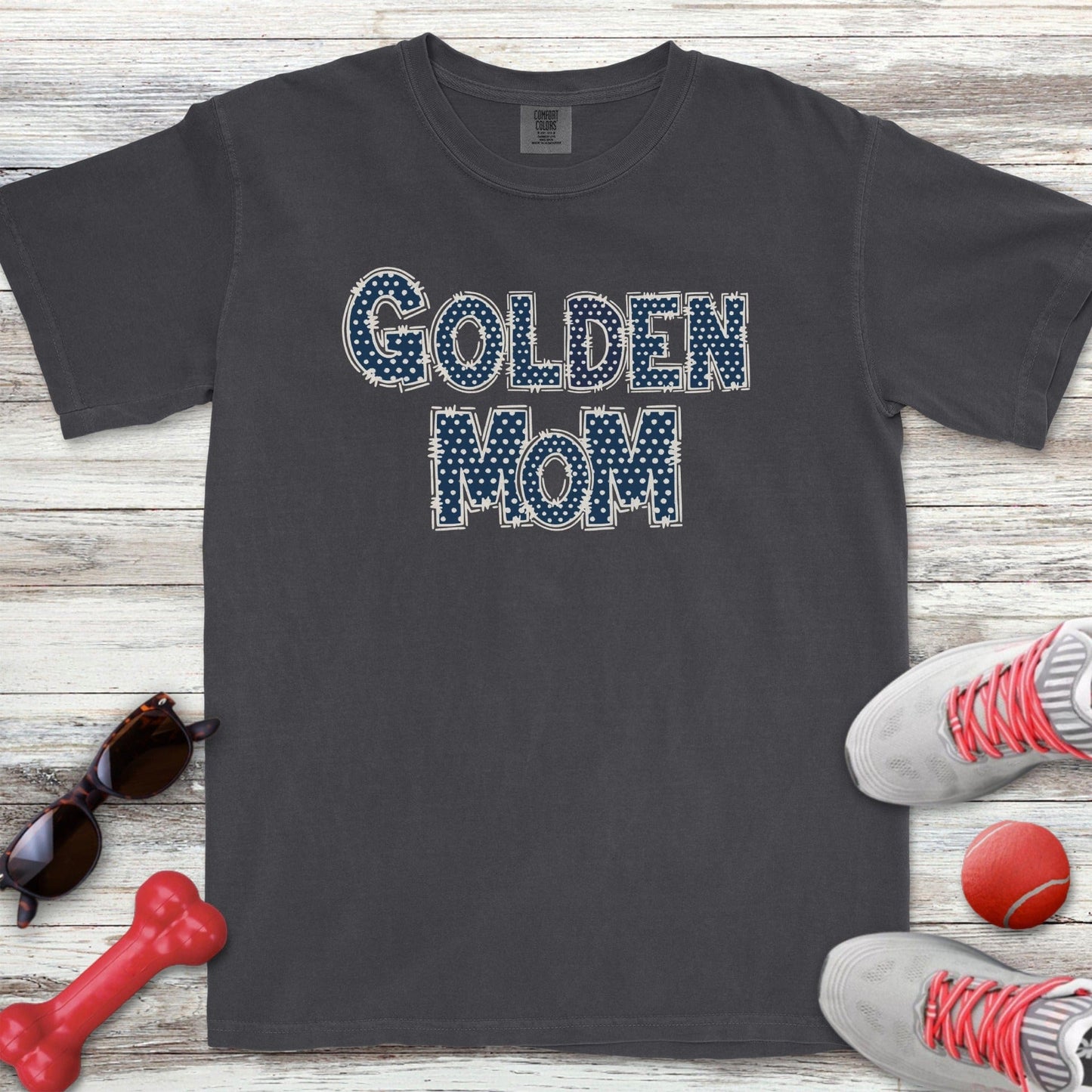 Polka Dot Golden Mom T-Shirt
