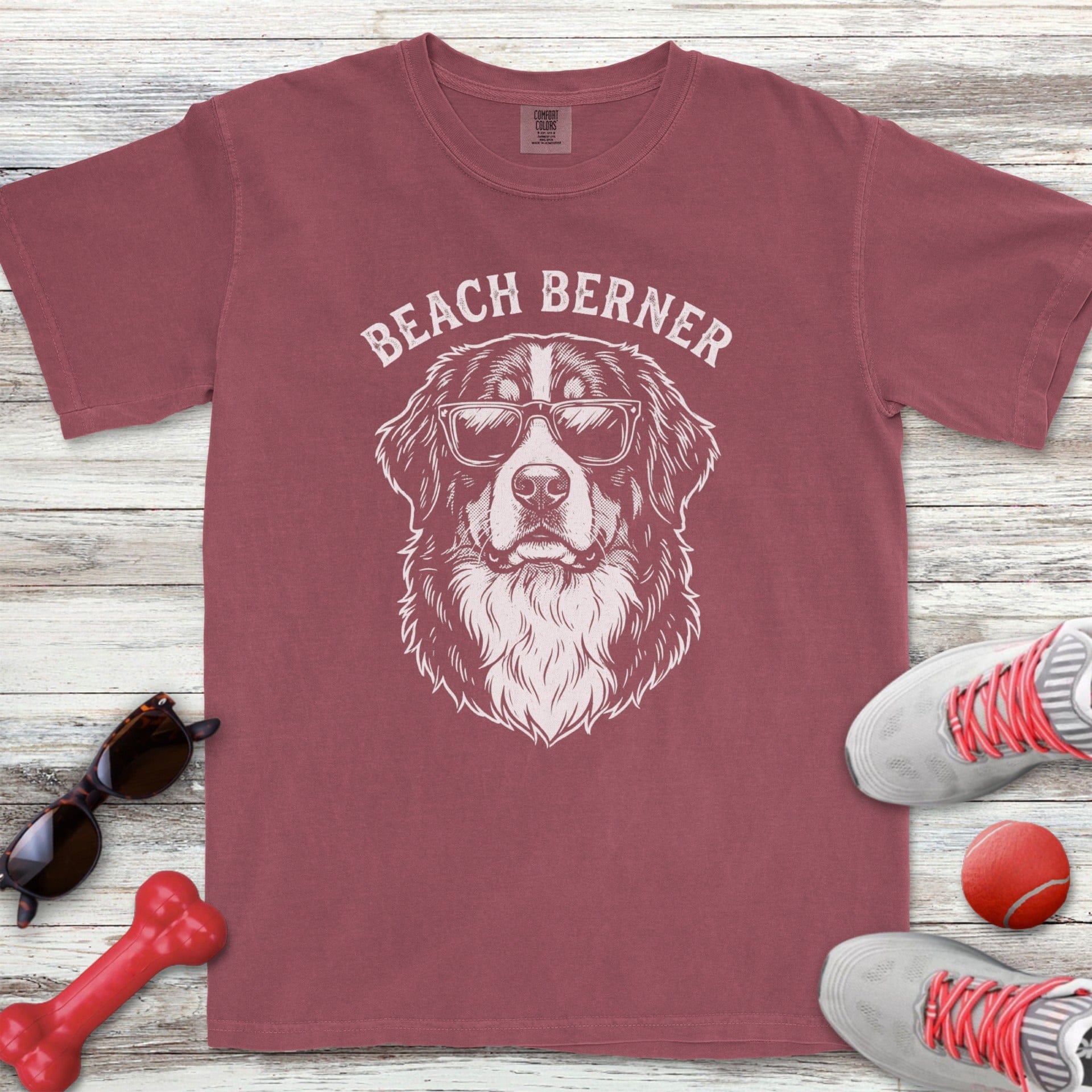 Bernese Mountain Dog Beach Berner T-Shirt