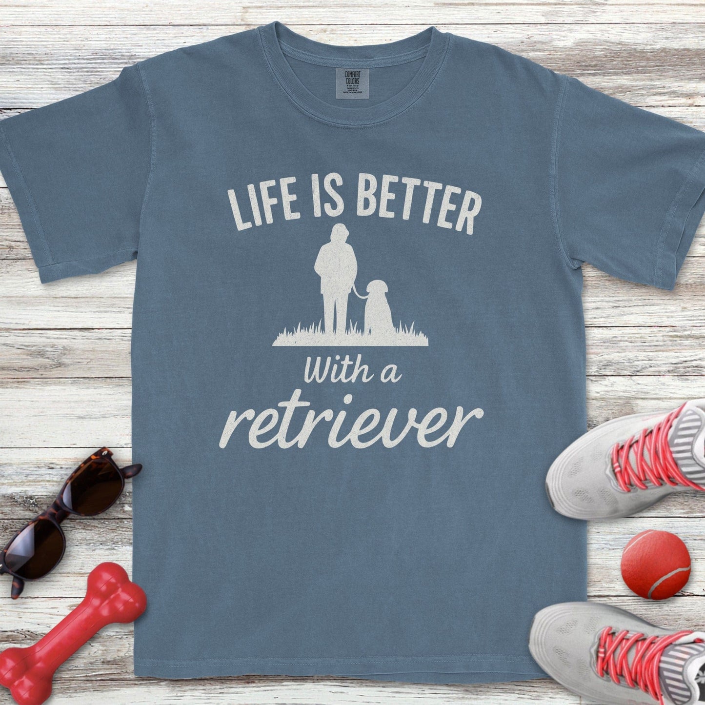 Life is Better Retriever Walk T-Shirt