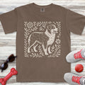 Linocut Australian Shepherd T-Shirt