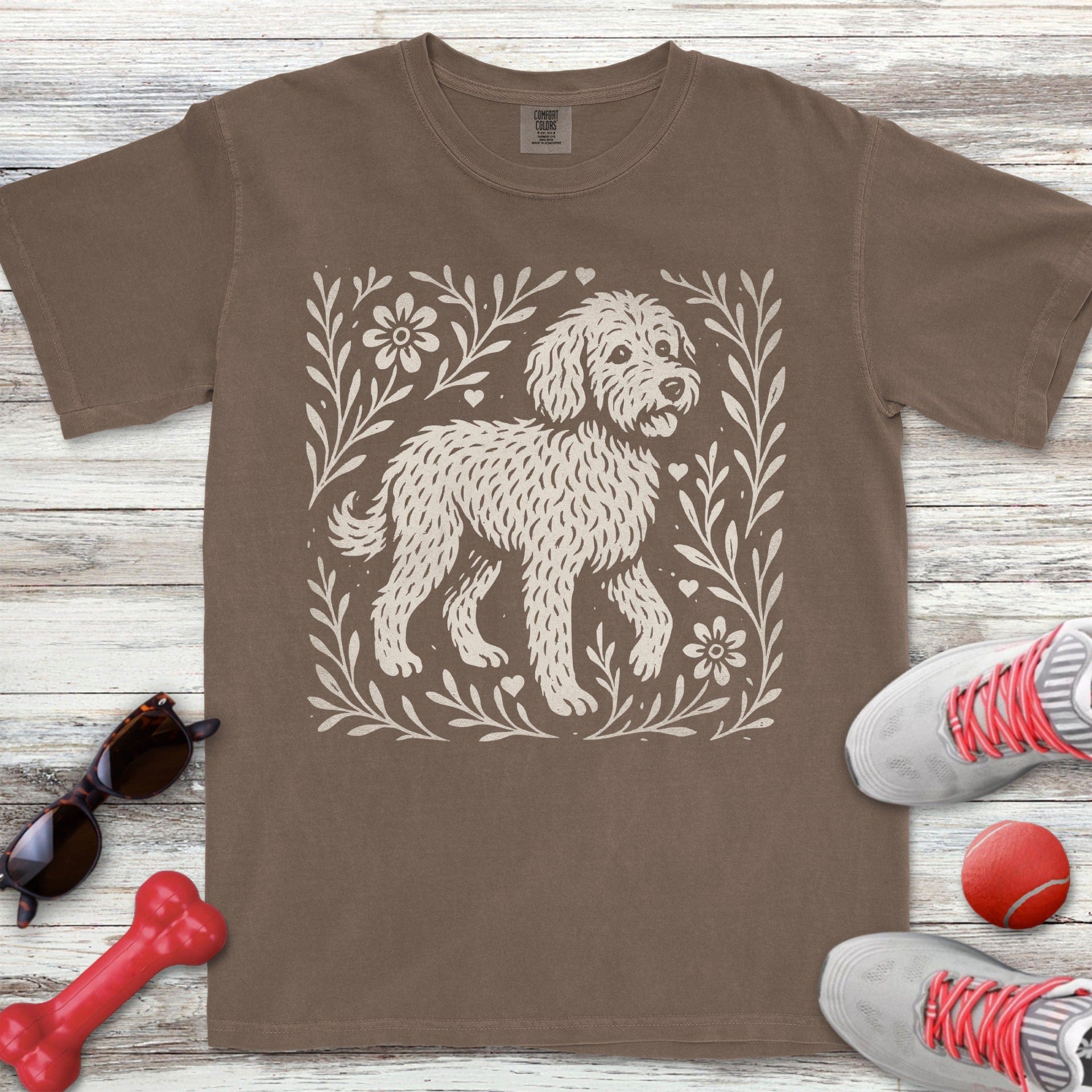Linocut Doodle T-Shirt