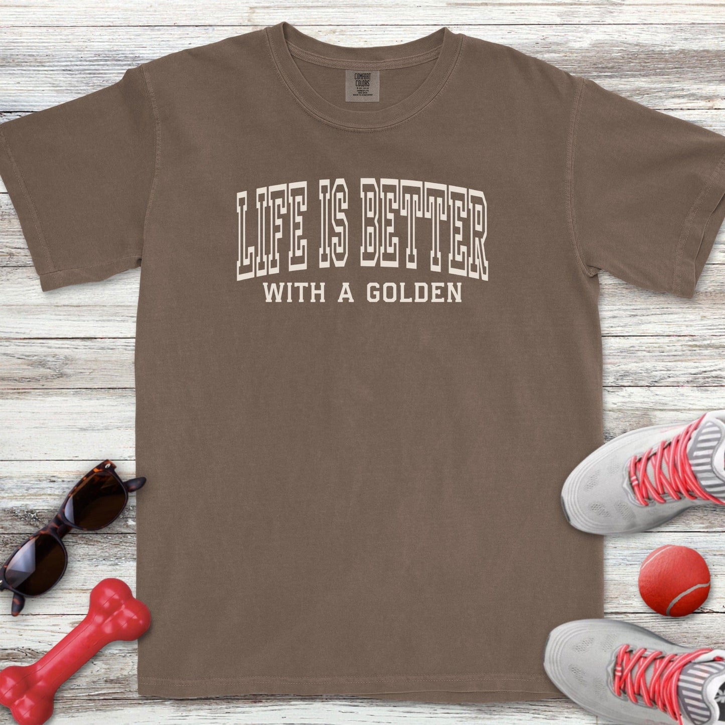 Life is Better Golden T-Shirt