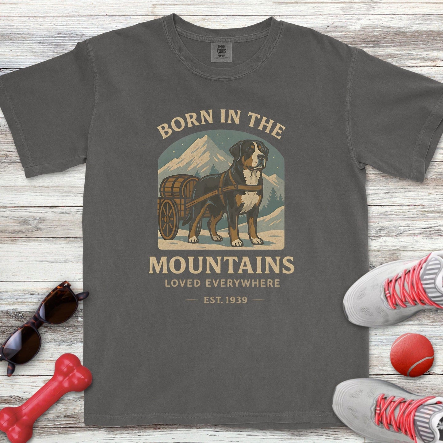 Swiss Mountain Dog Born T-Shirt