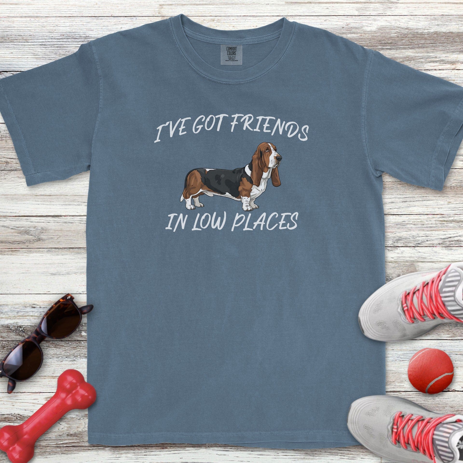Basset Hound Low Places T-Shirt