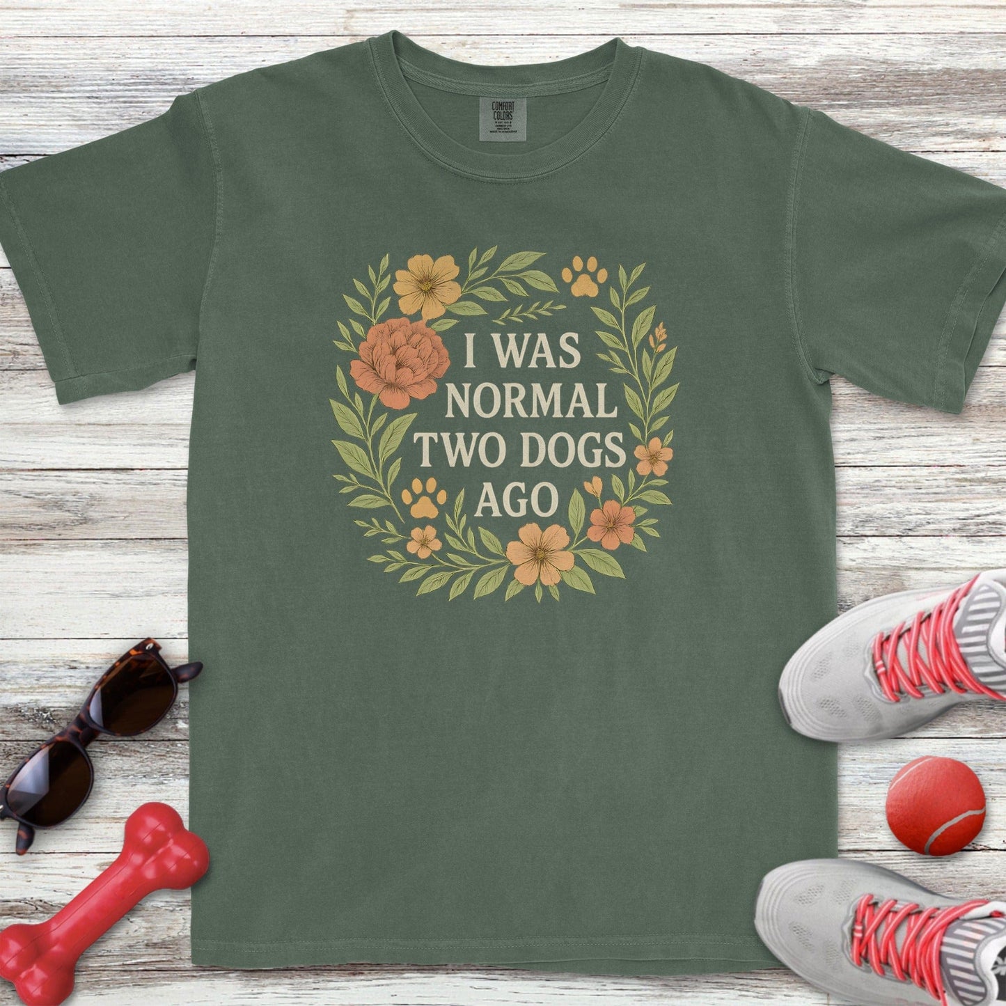 2 Dogs Ago Floral T-Shirt