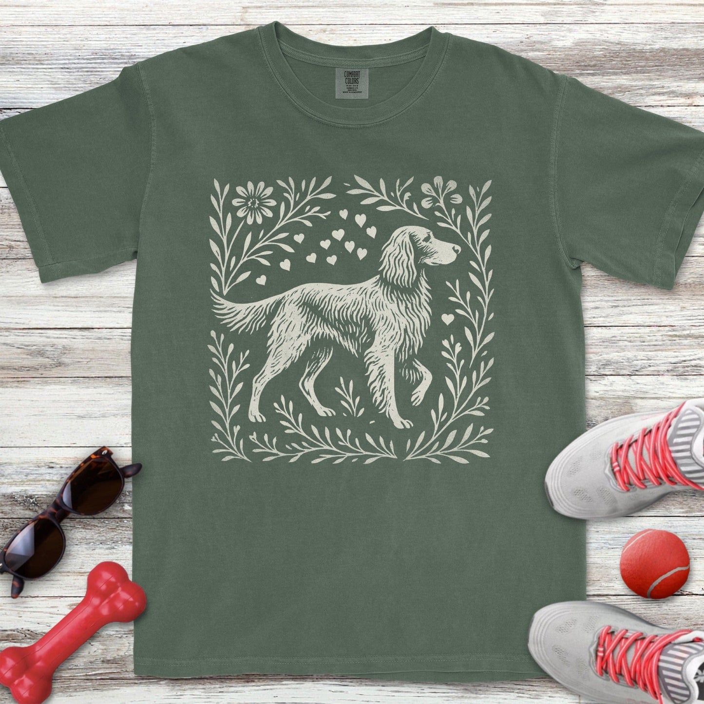 Linocut Irish Setter T-Shirt