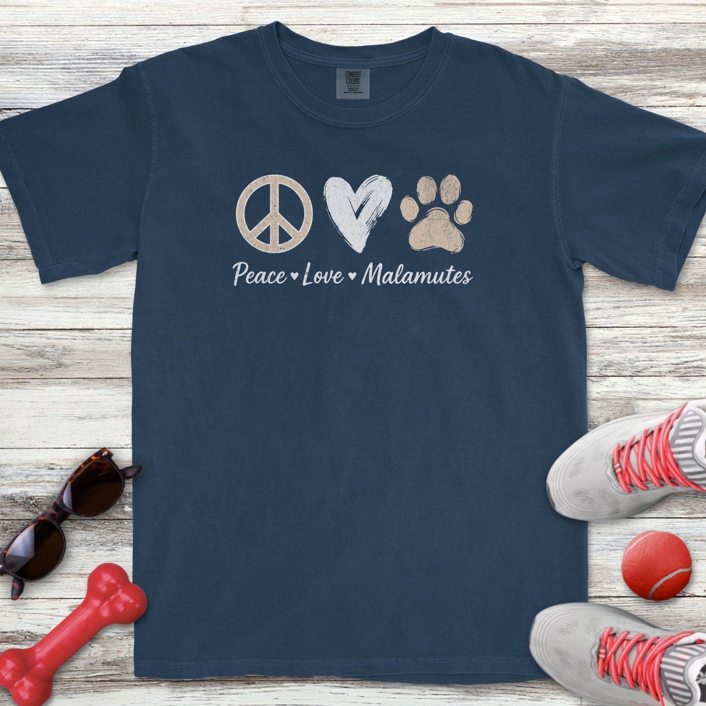 Peace Love Malamutes T-Shirt