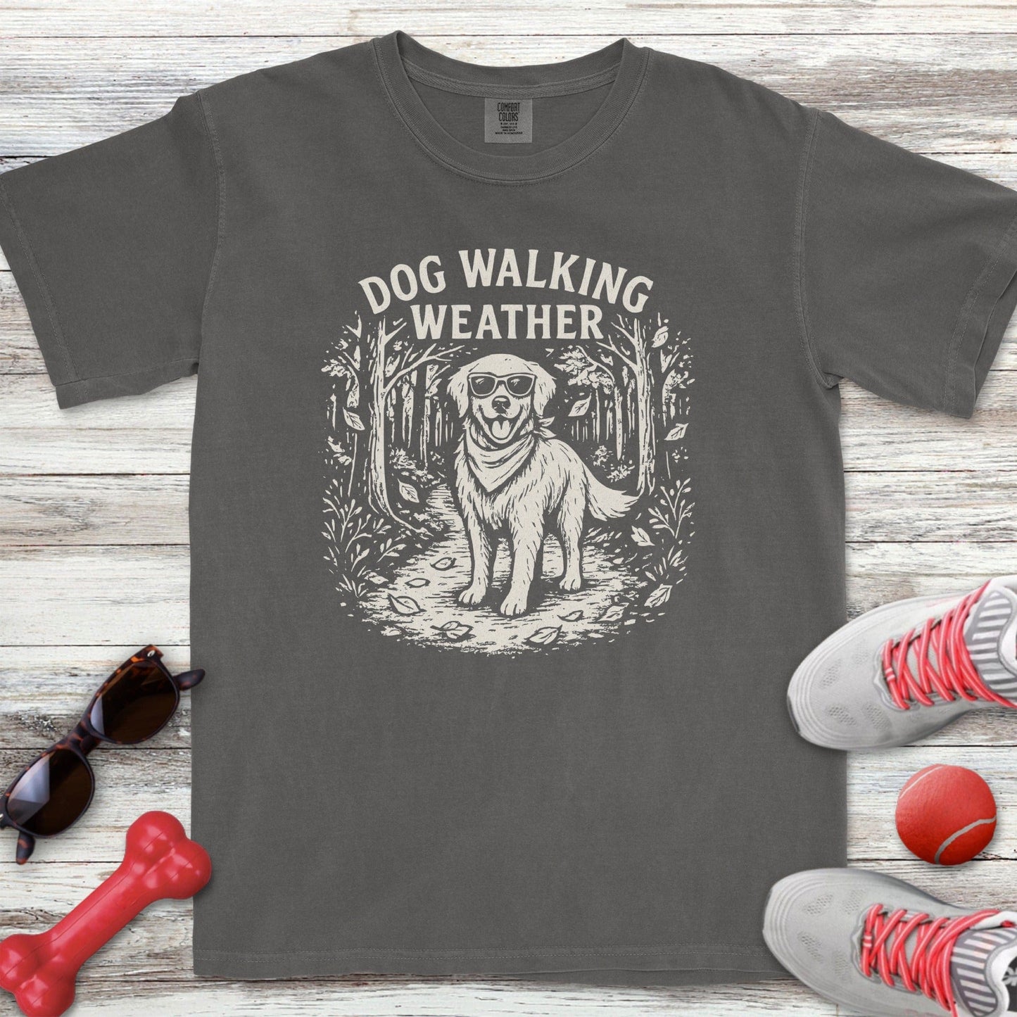 Cool Dog Walking Weather T-Shirt