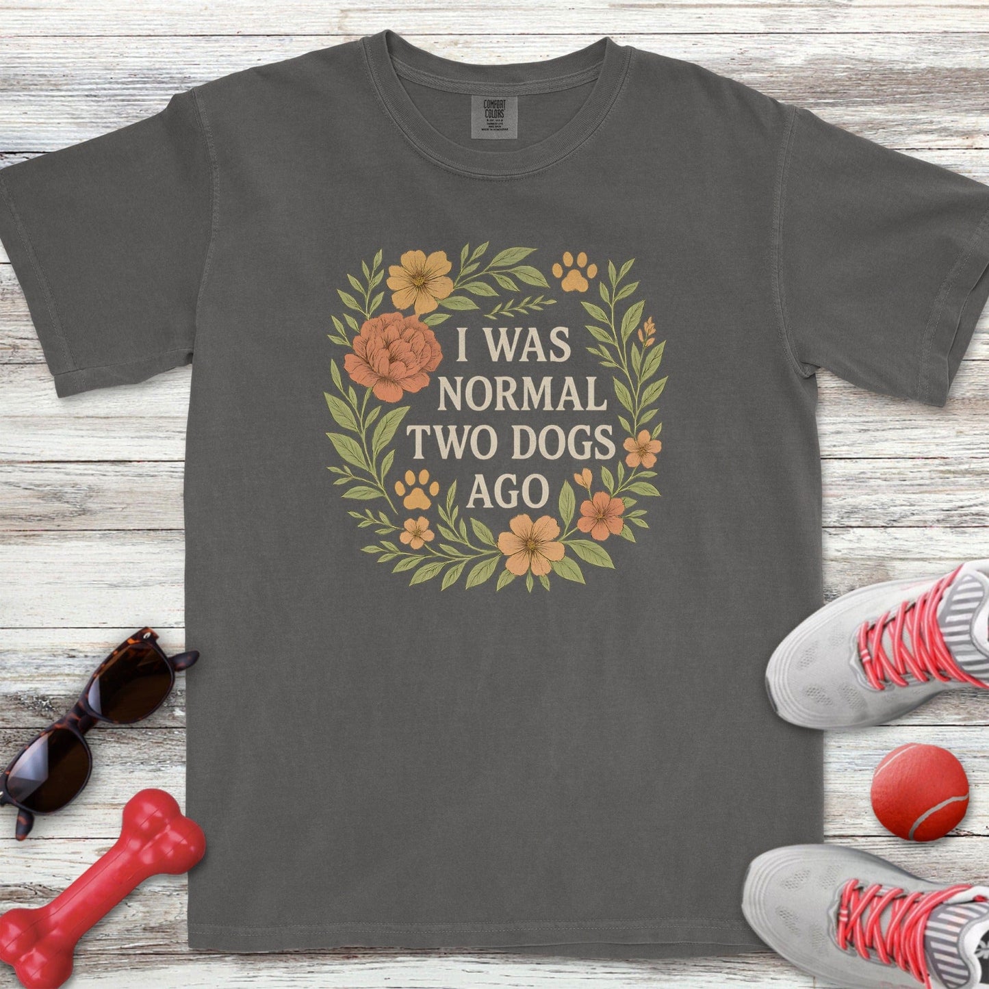 2 Dogs Ago Floral T-Shirt