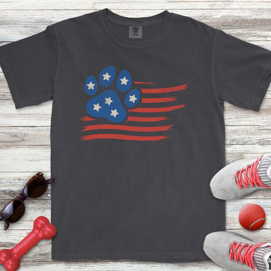 Paw Print Flag T-Shirt