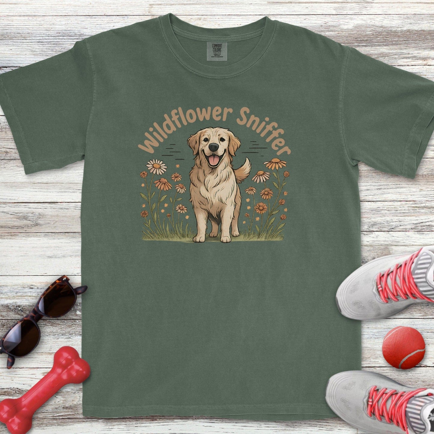 Golden Wildflower Sniffer T-Shirt