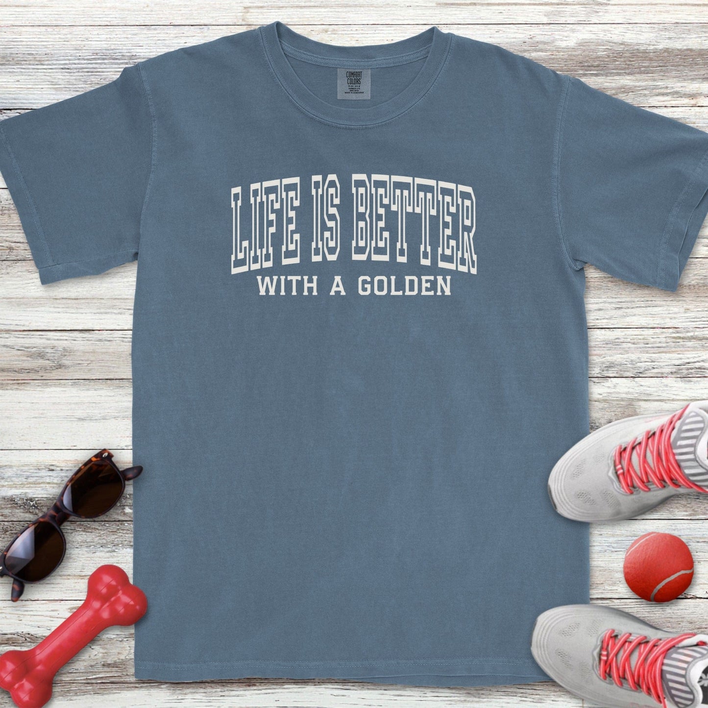 Life is Better Golden T-Shirt