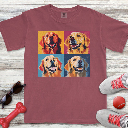 Pop Art Golden Retriever T-Shirt