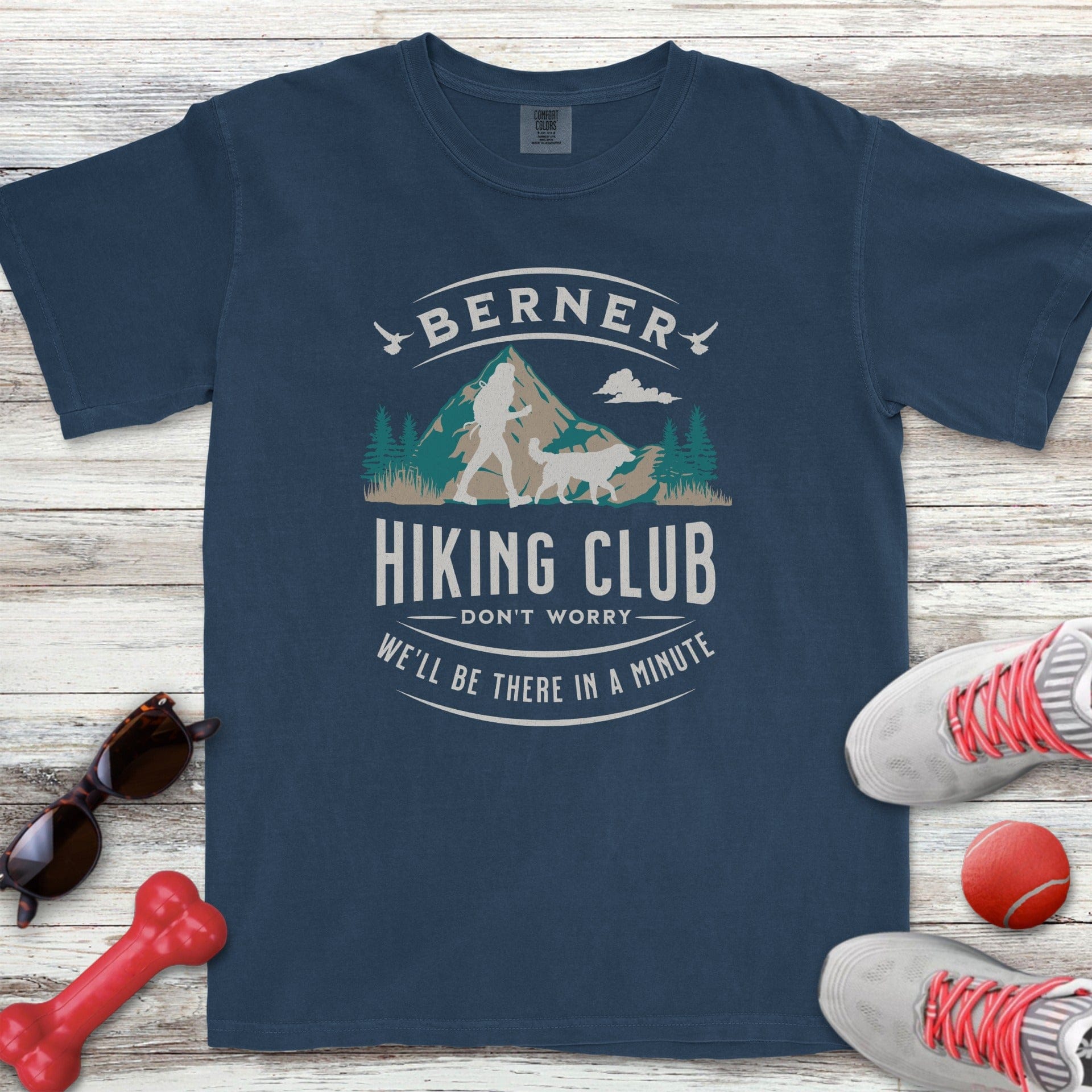 Bernese Mountain Dog Hiking Club T-Shirt