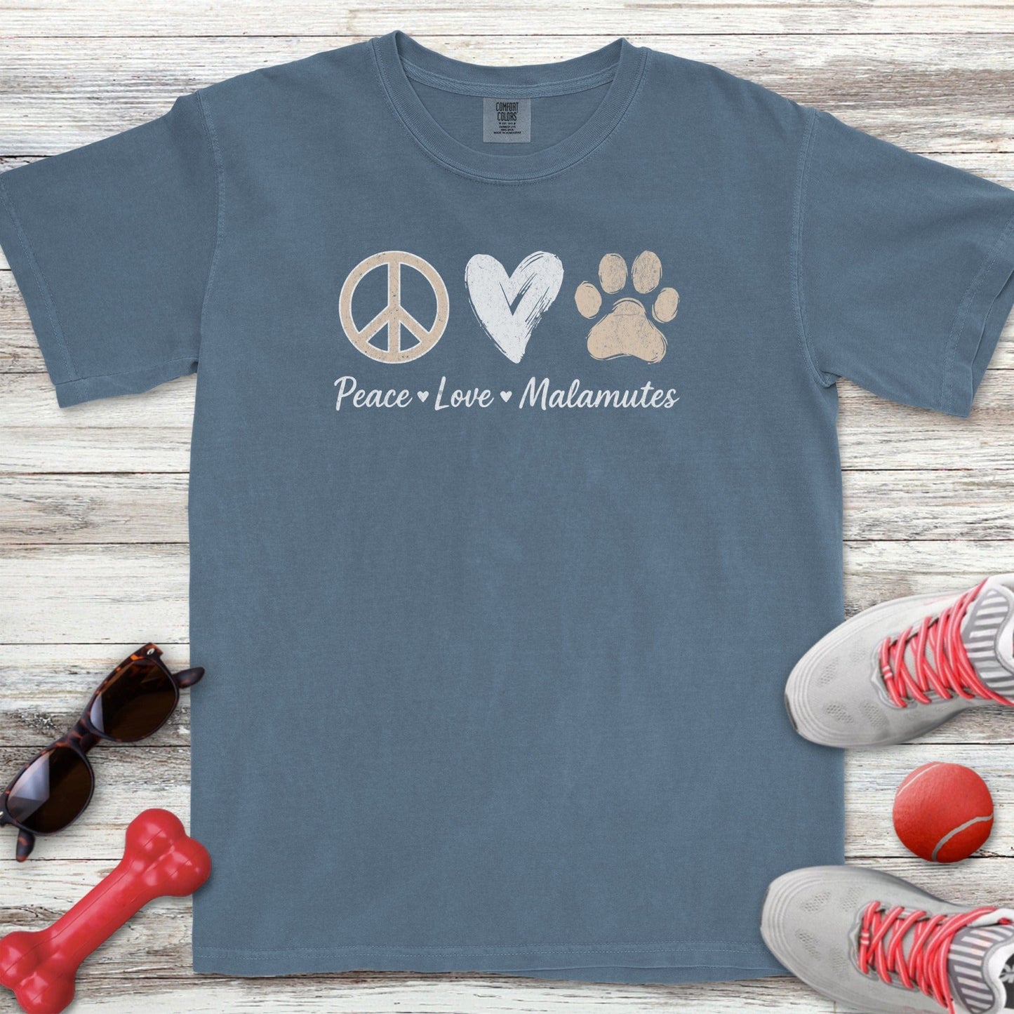 Peace Love Malamutes T-Shirt