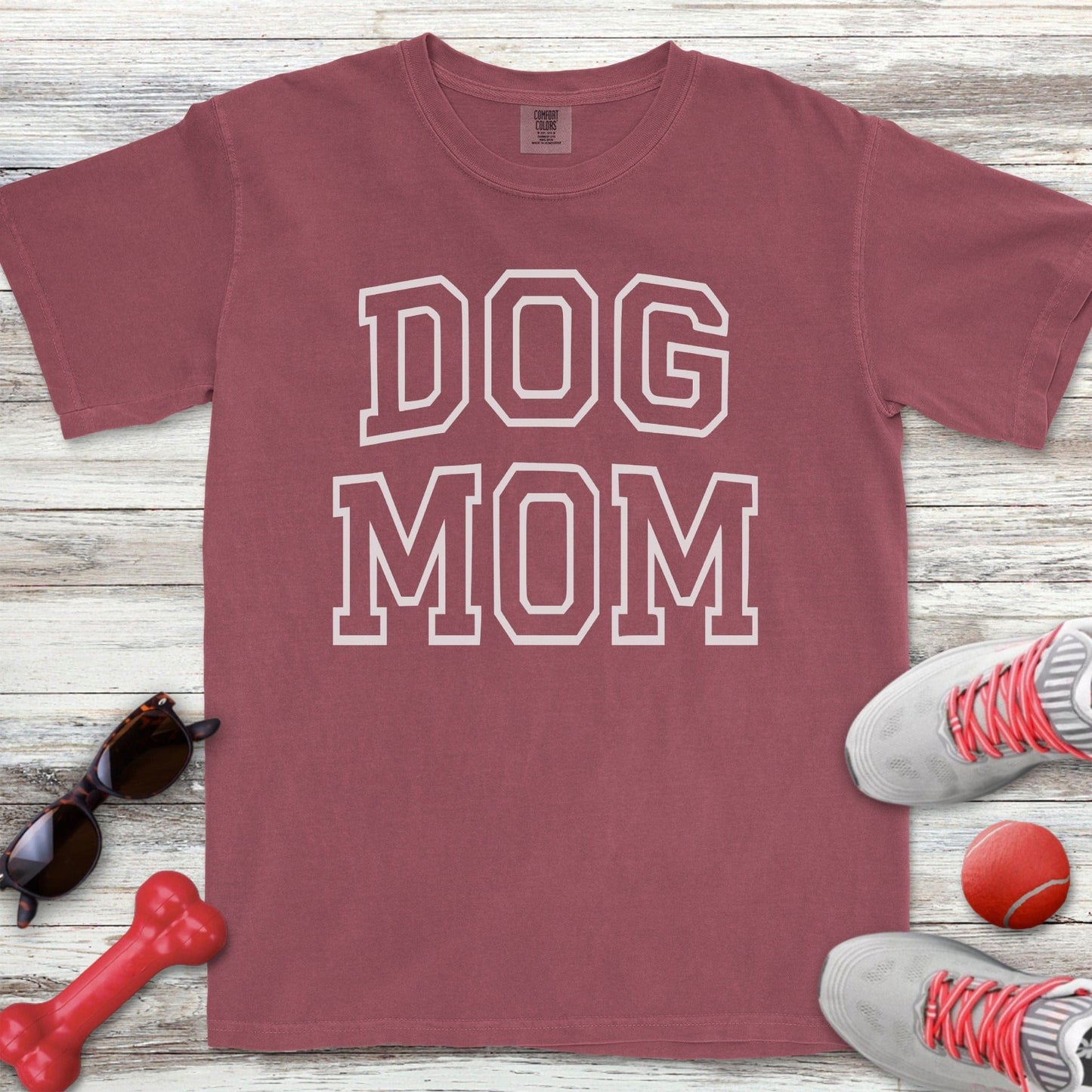 Dog Mom Varsity T-Shirt