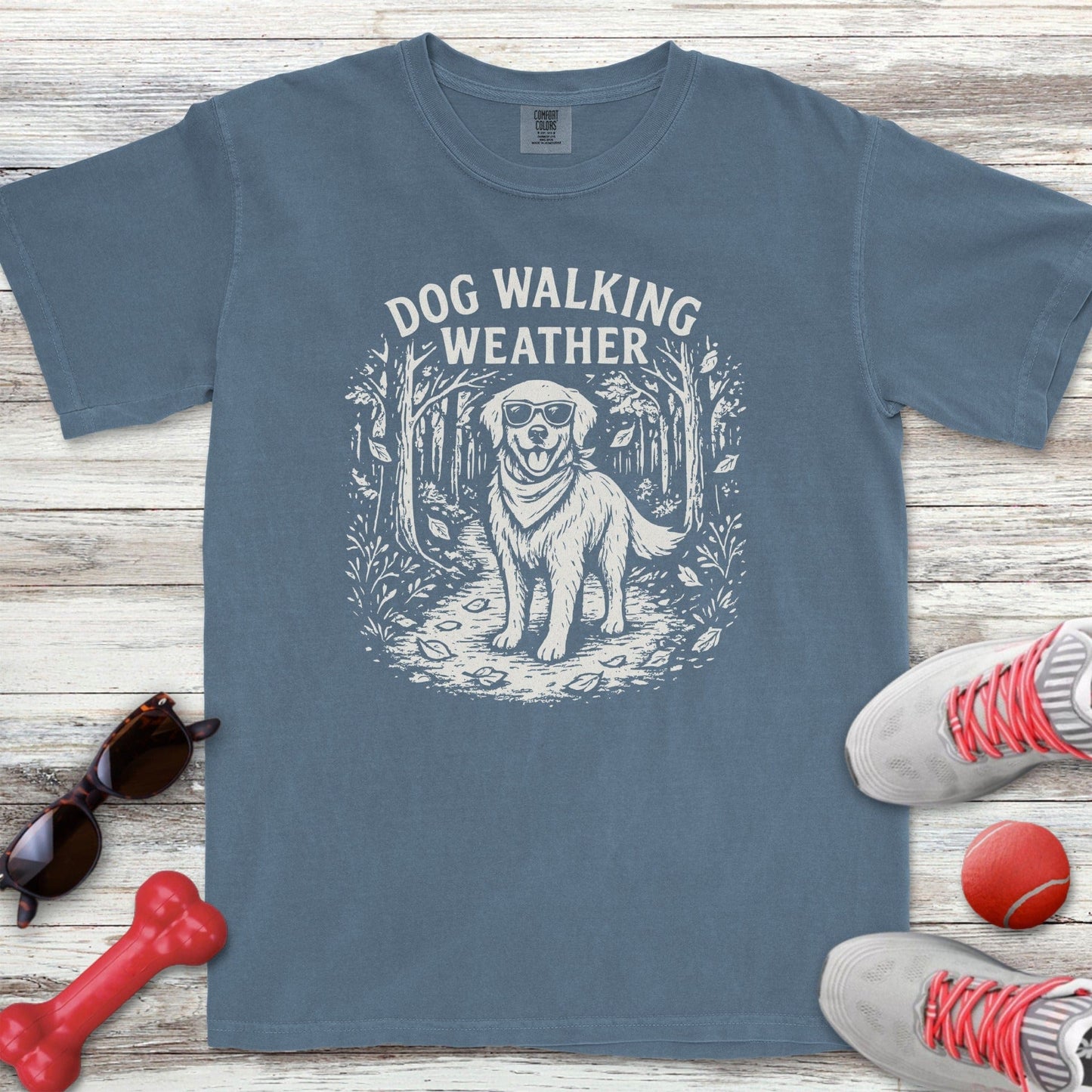 Cool Dog Walking Weather T-Shirt