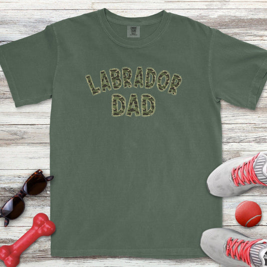 Camo Labrador Dad T-Shirt