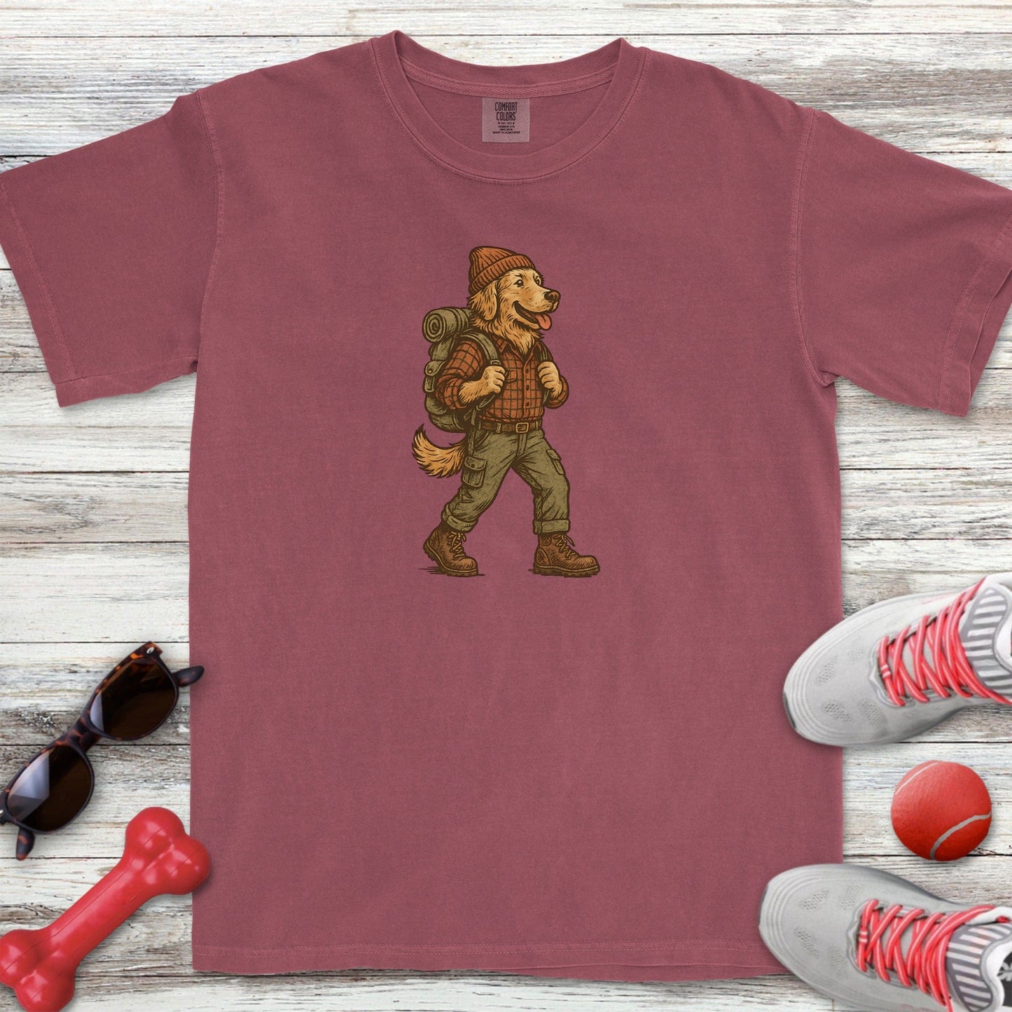 Hiking Golden Retriever T-Shirt