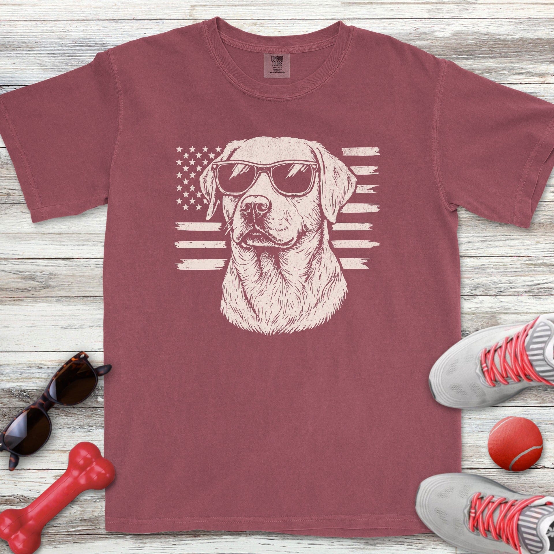 Labrador Retriever Flag T-Shirt