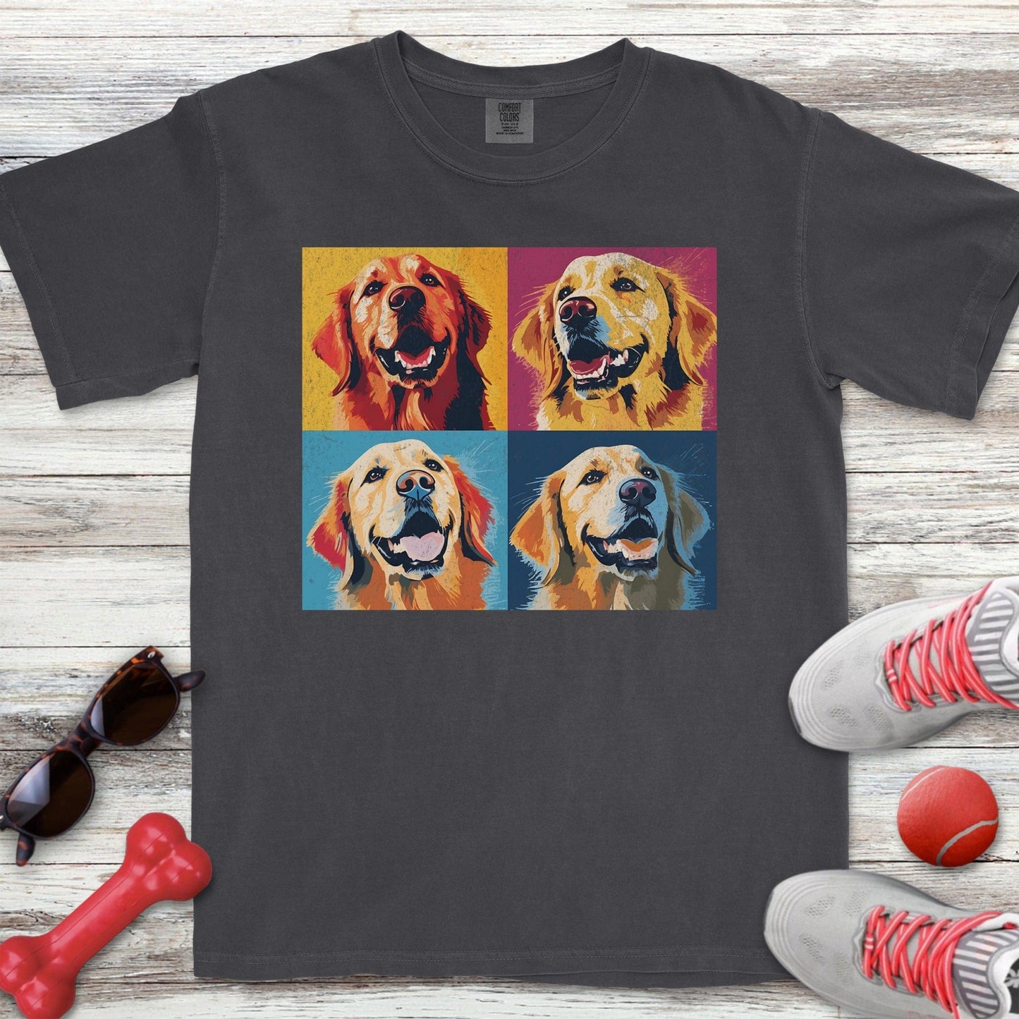 Pop Art Golden Retriever T-Shirt
