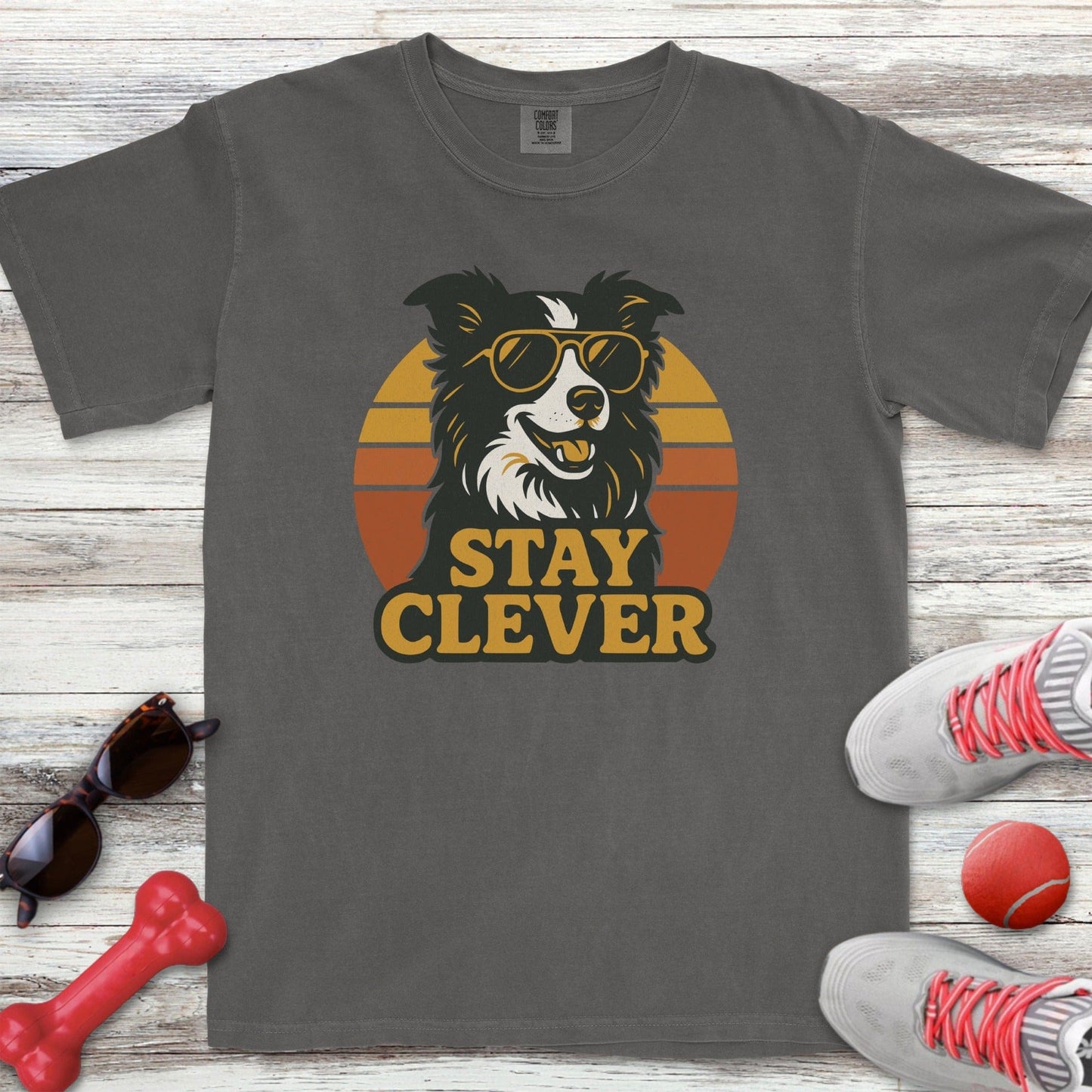 Border Collie Stay Clever T-Shirt