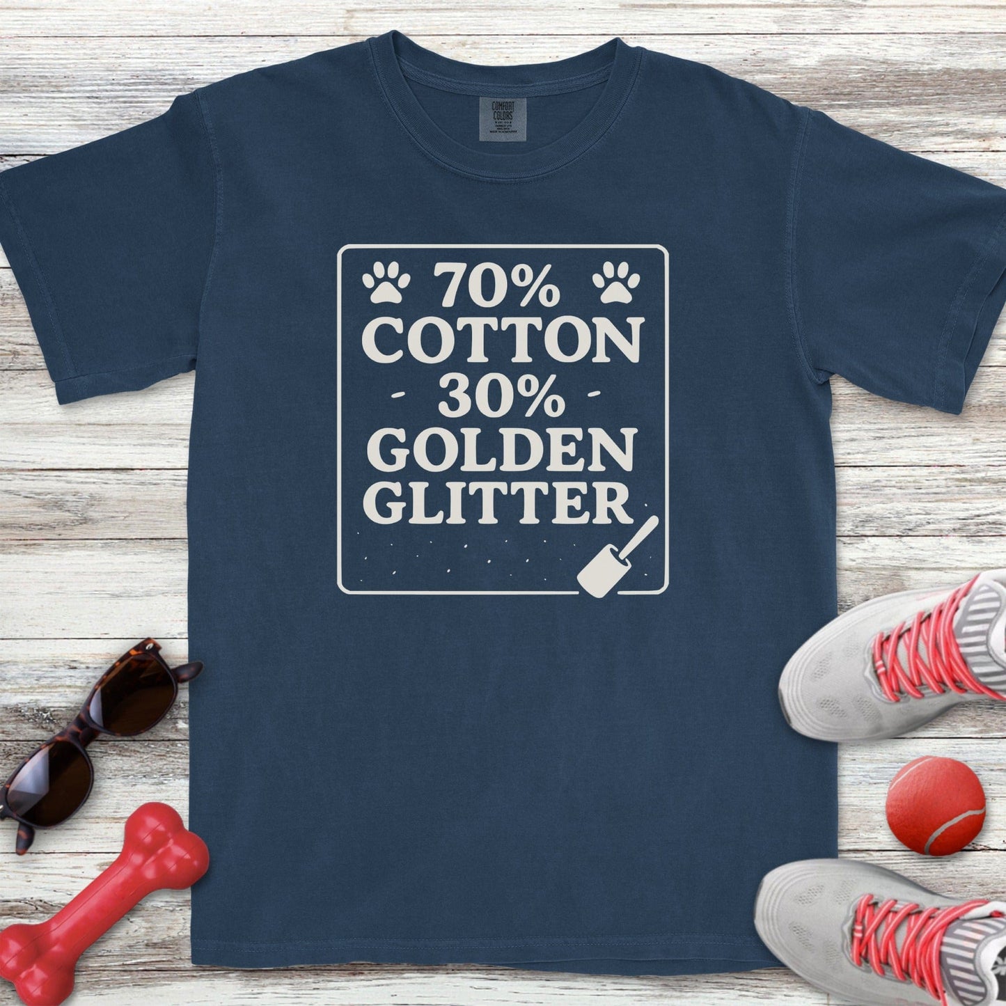 30% Golden Glitter T-Shirt