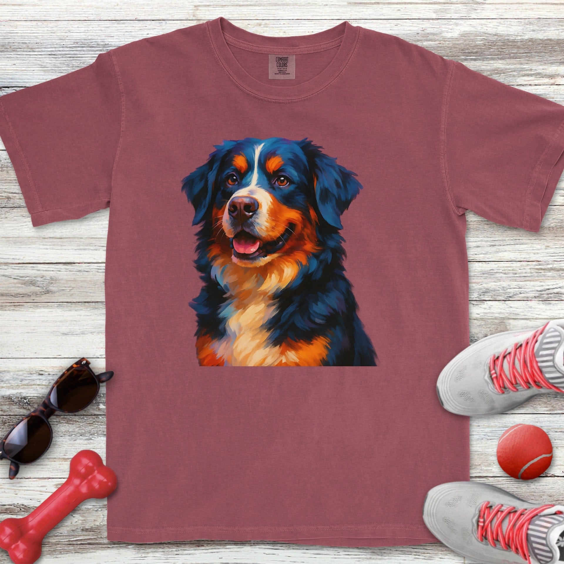 Bernese Mountain Dog Portrait T-Shirt