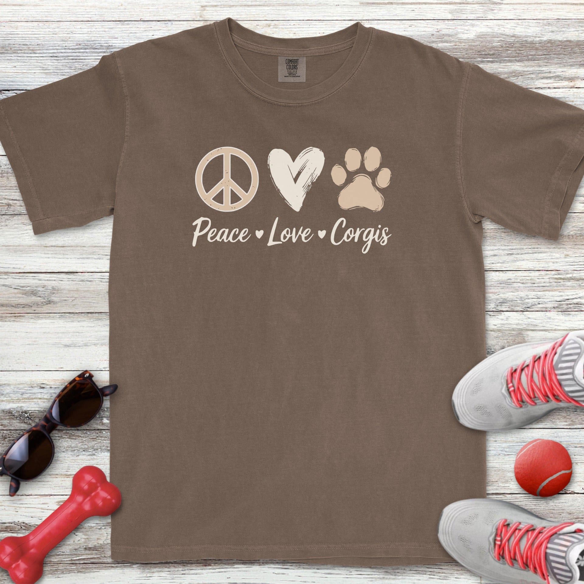 Peace Love Corgis T-Shirt