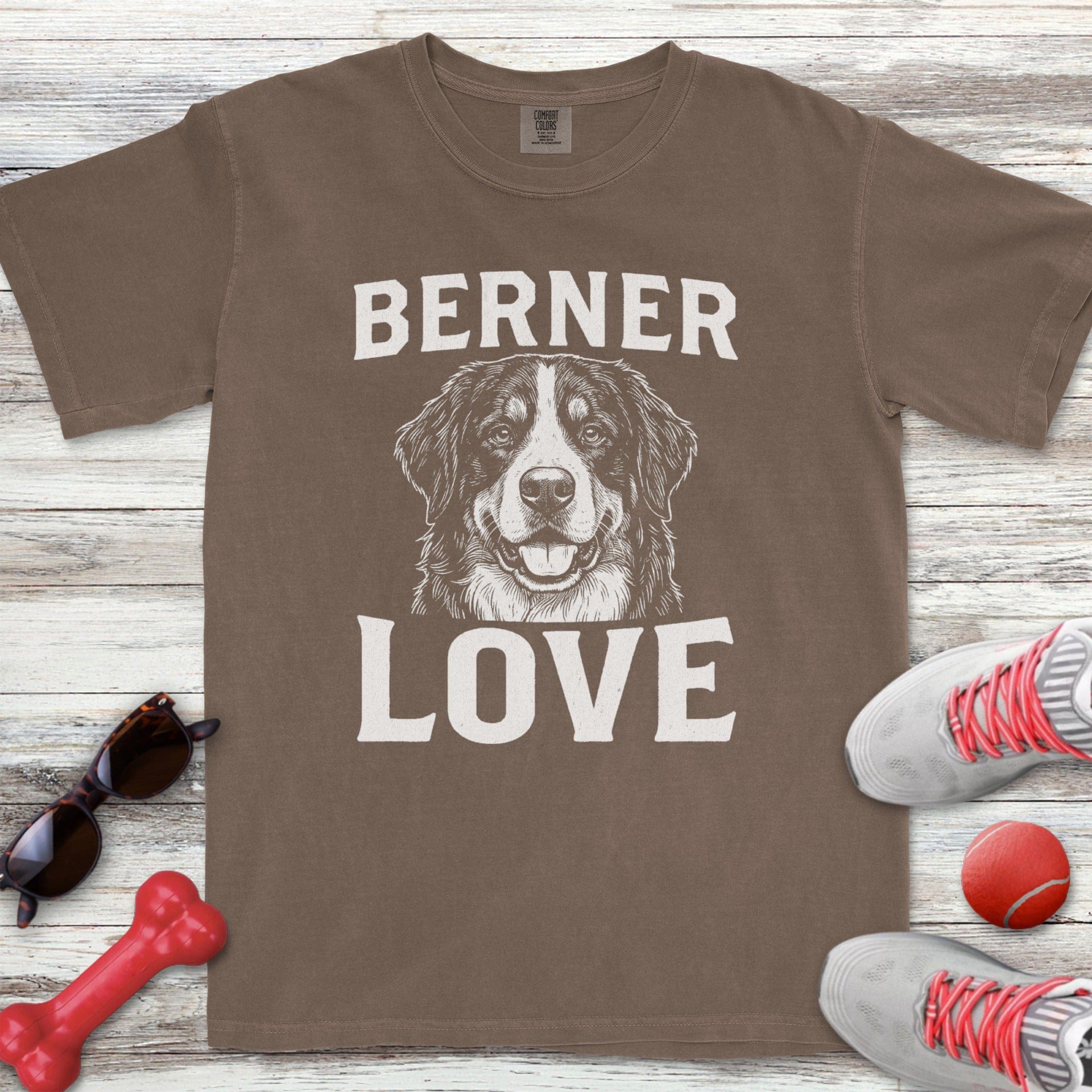 Bernese Mountain Dog Love Portrait T-Shirt