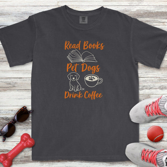 Book Dogs Coffee T-Shirt