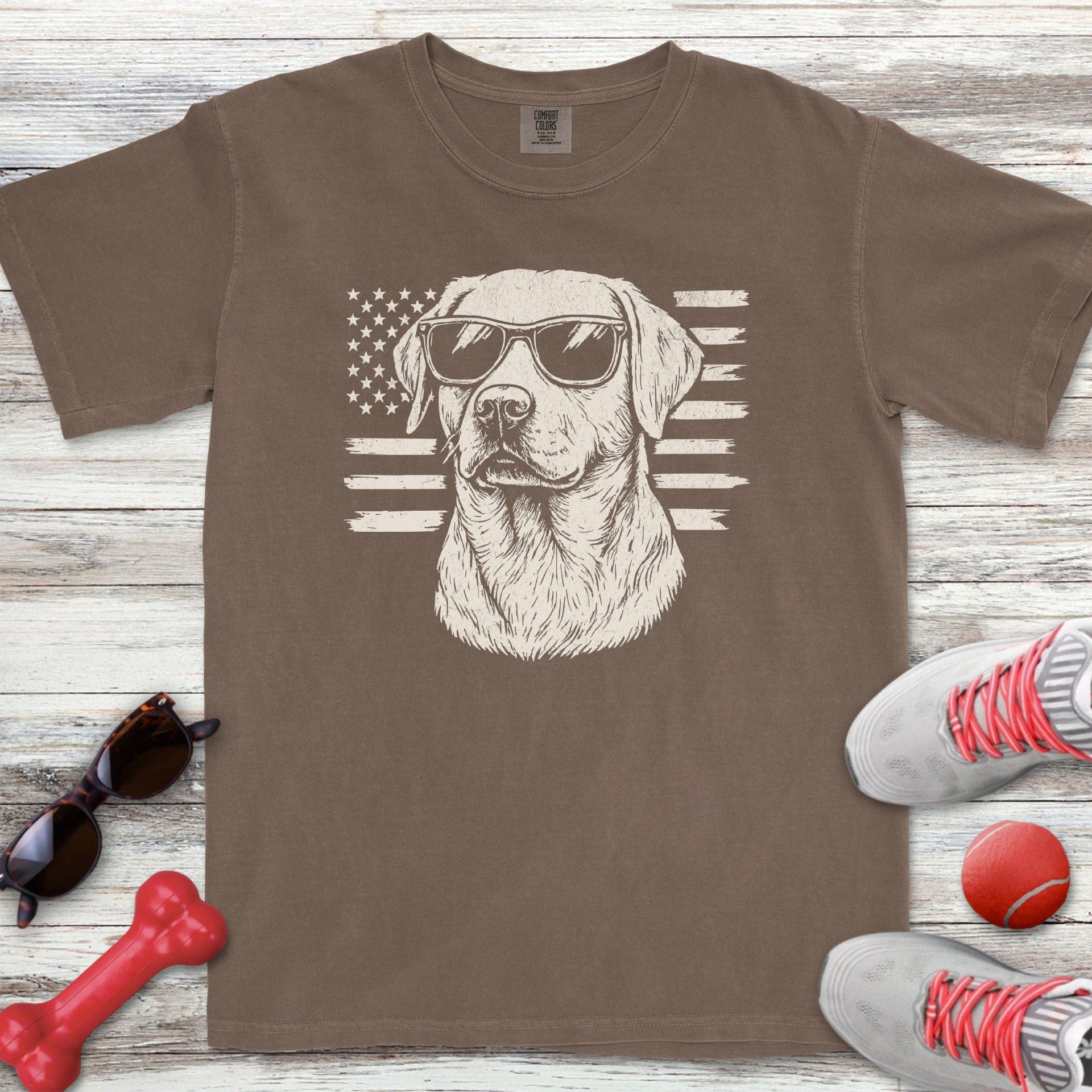 Labrador Retriever Flag T-Shirt
