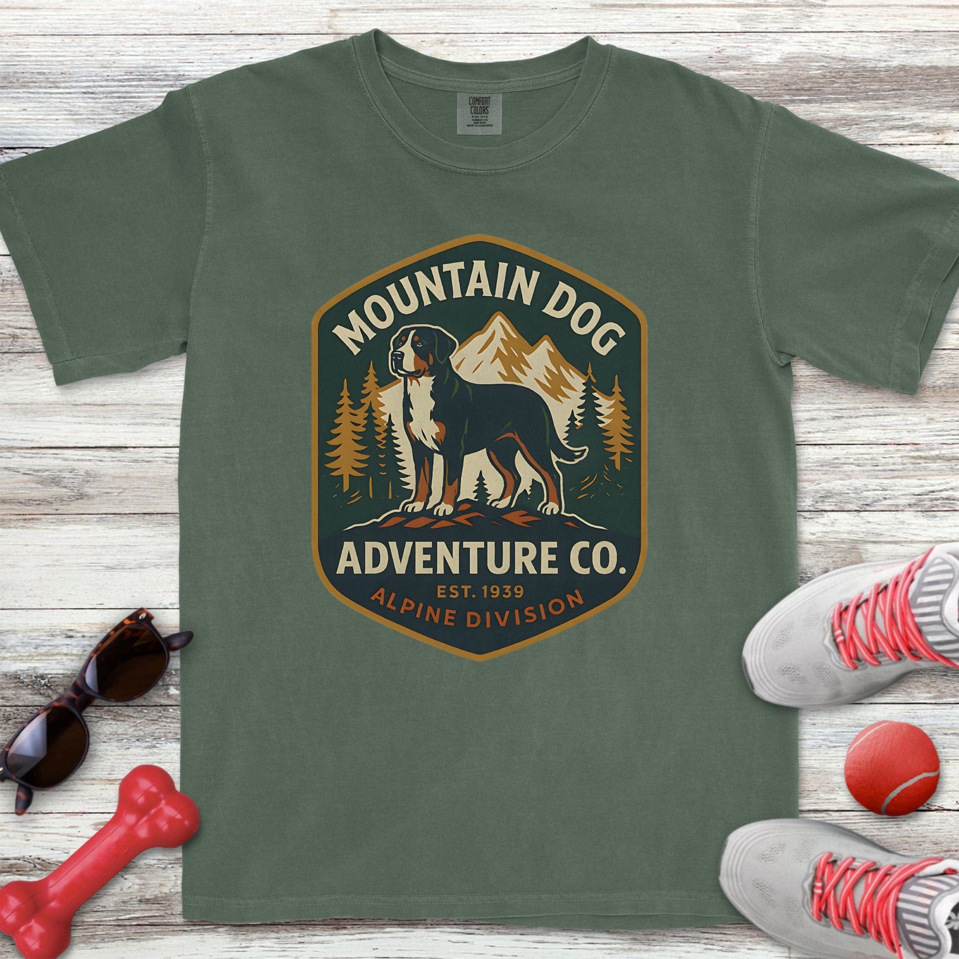 Swiss Mountain Dog Adventure Co T-Shirt