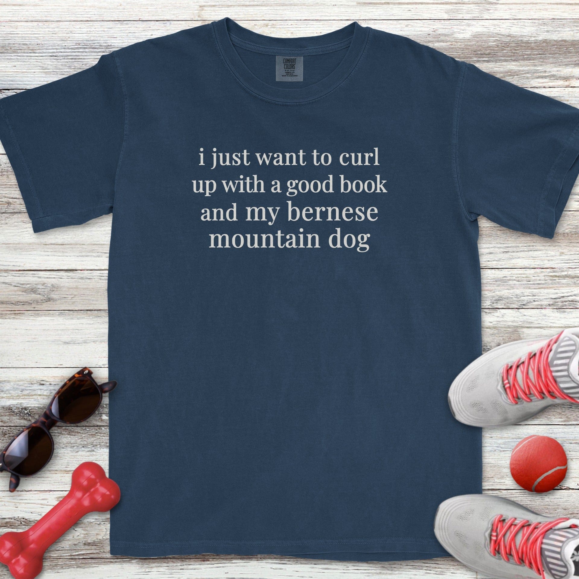 Bernese Mountain Dog Book T-Shirt