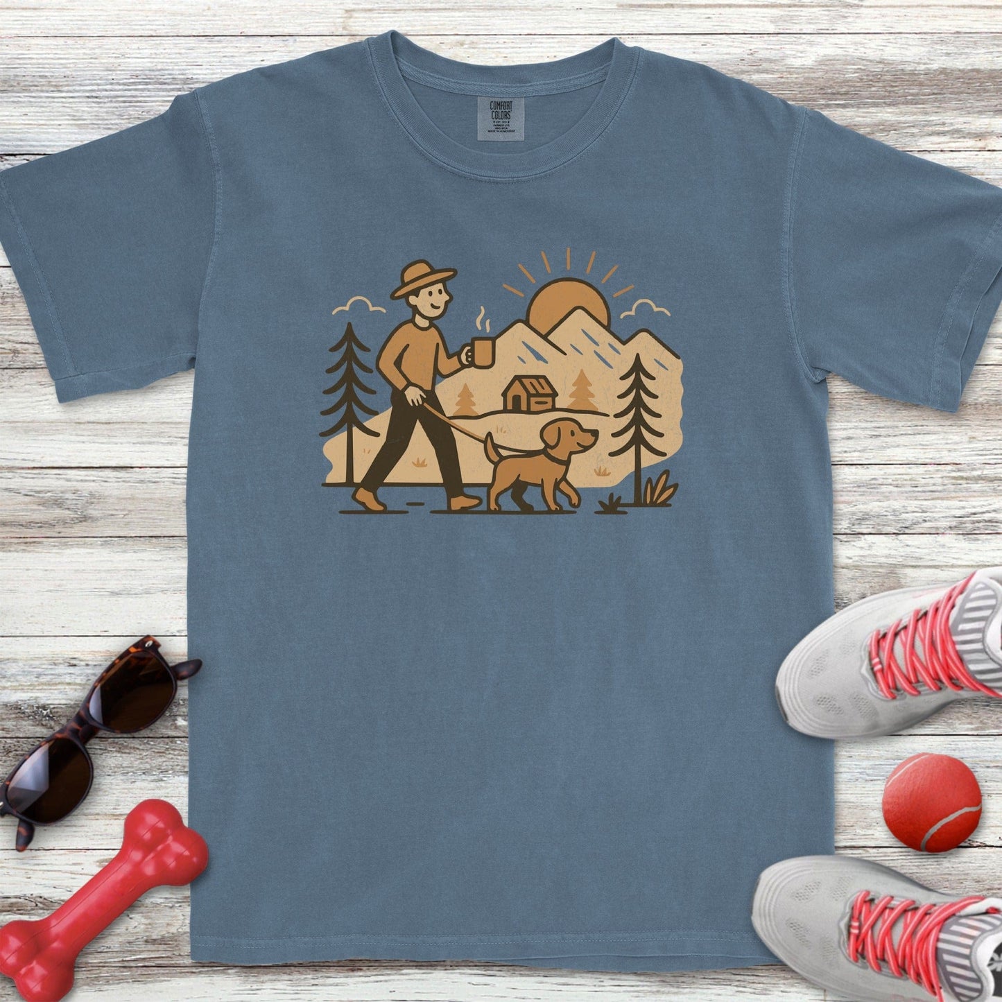 Morning Walk Dad T-Shirt