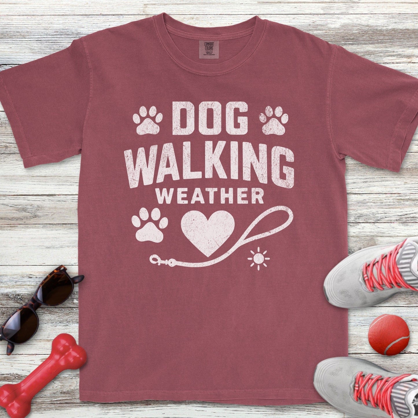 Dog Walking Weather T-Shirt