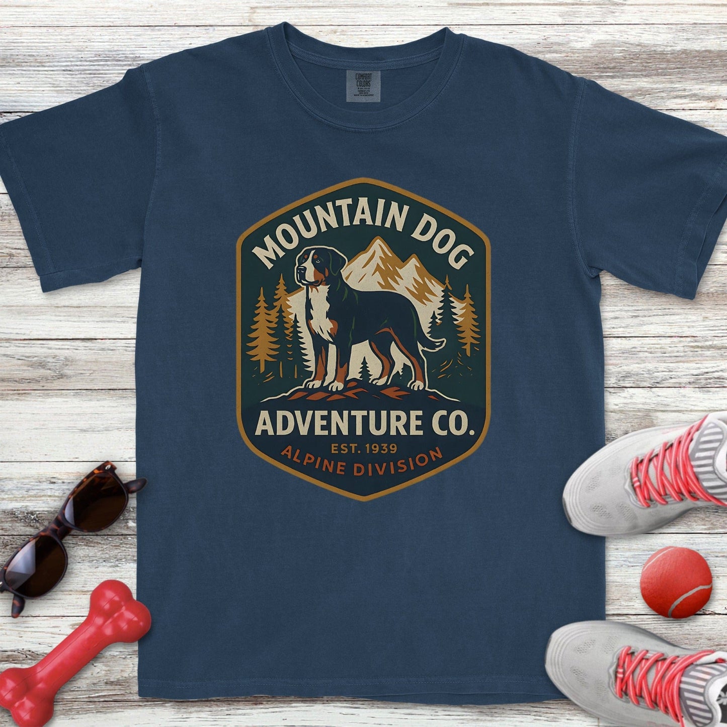 Swiss Mountain Dog Adventure Co T-Shirt