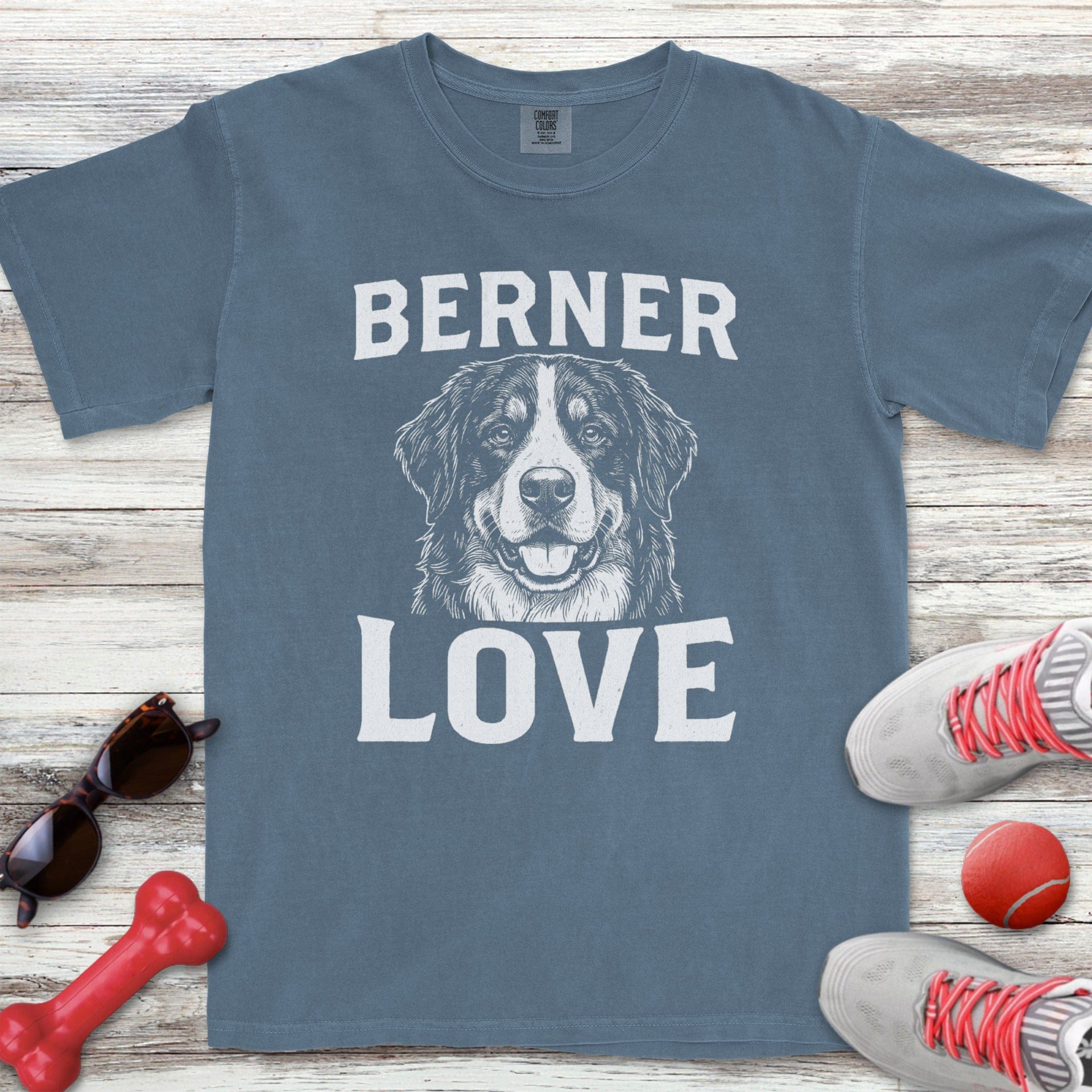 Bernese Mountain Dog Love Portrait T-Shirt