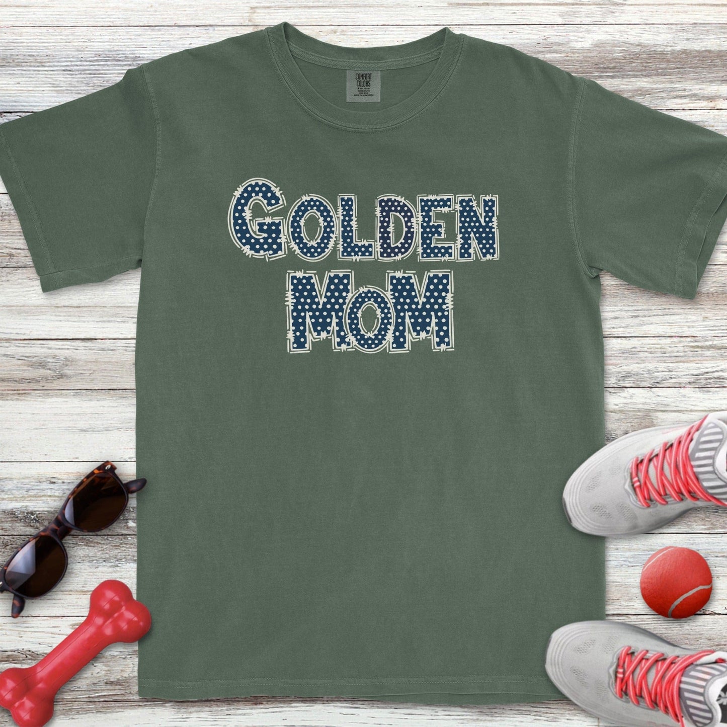 Polka Dot Golden Mom T-Shirt