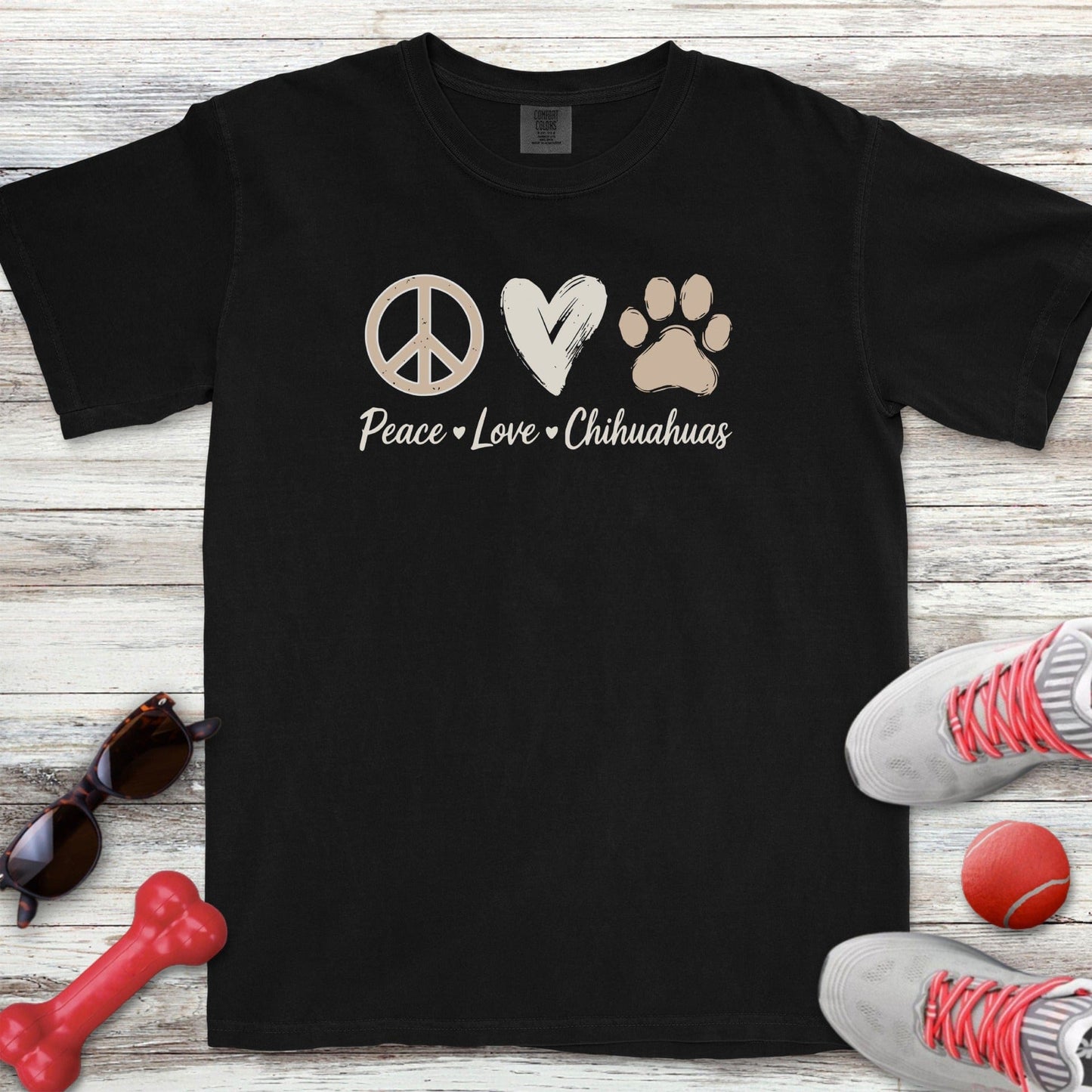 Peace Love Chihuahua T-Shirt