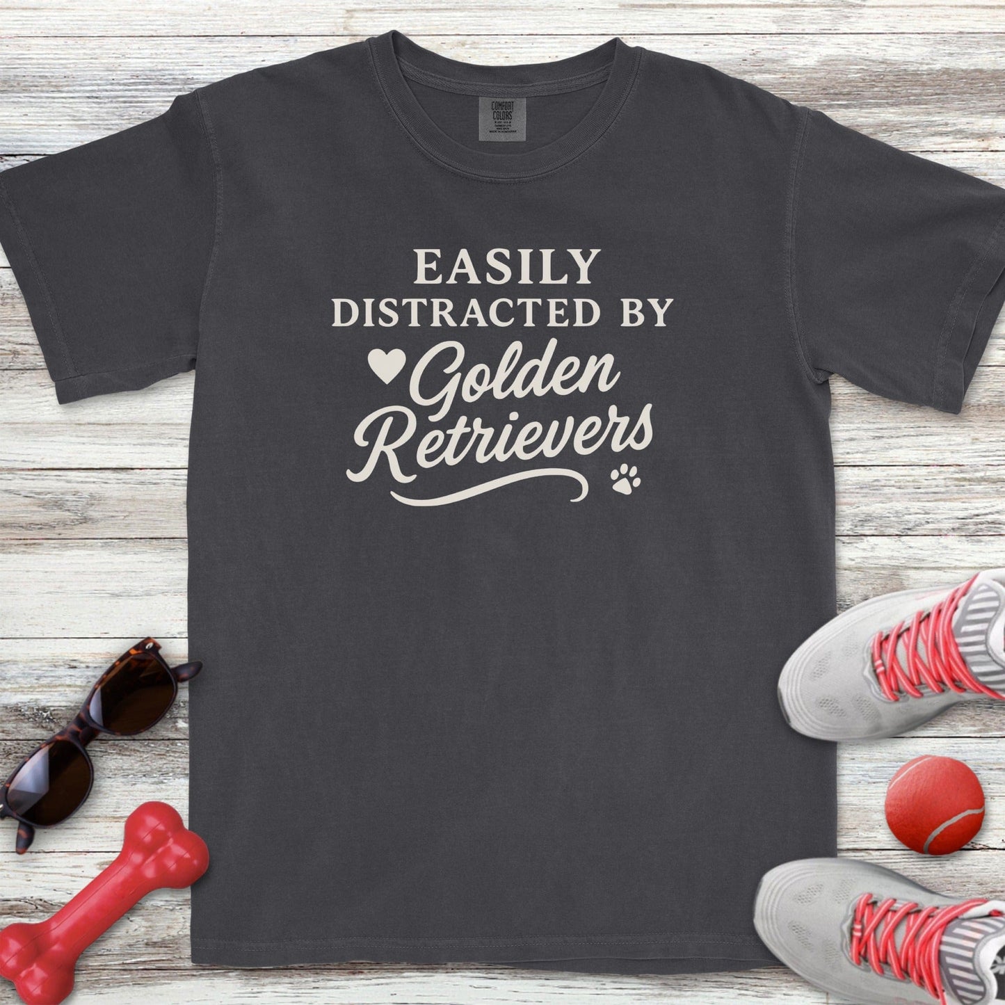 Distracted by Goldens T-Shirt