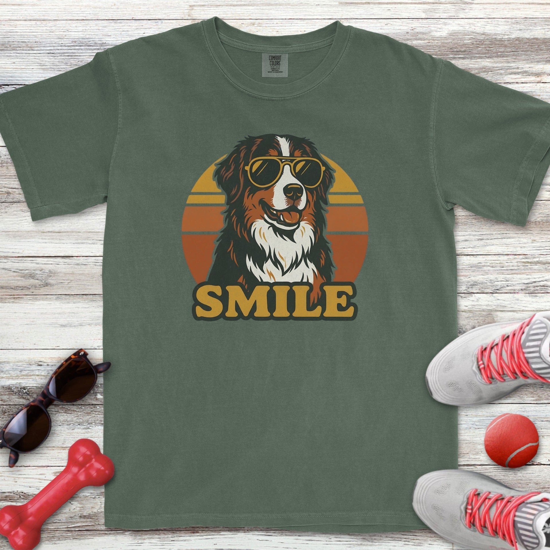 Bernese Mountain Dog Smile T-Shirt