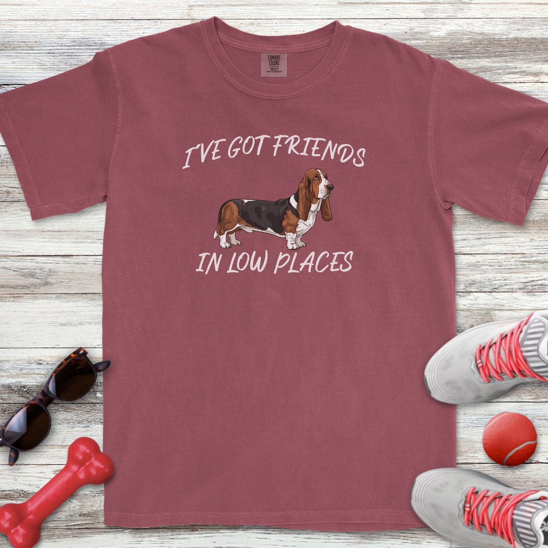 Basset Hound Low Places T-Shirt