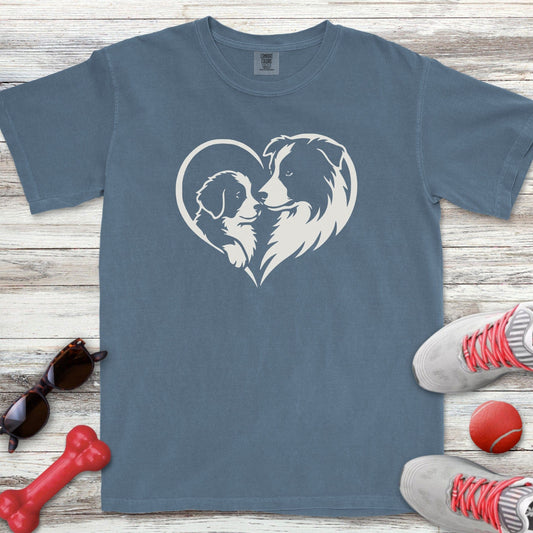 Border Collie Heart Bond T-Shirt